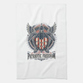 Patriottische zeeschildpad theedoek (Verticaal)