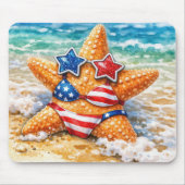 Patriottische Zeester in Strandzand Muismat (Voorkant)