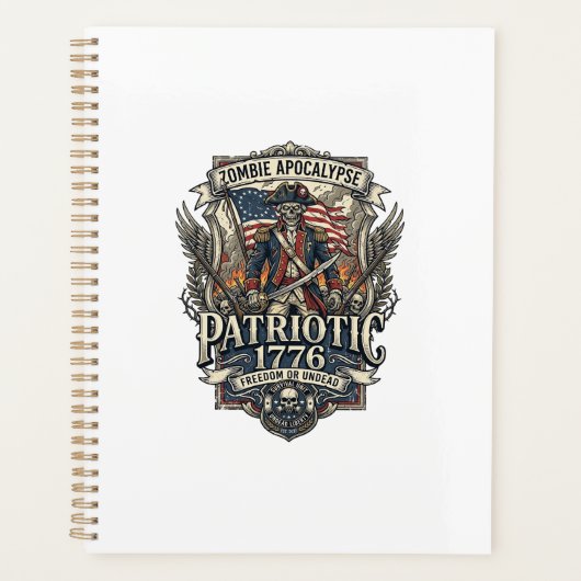 Patriottische Zombie Patriot Generaal Zombie Apoca Planner (Voorkant)