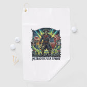 Patriottische Zombie Patriottische Generaal Zombie Golfhanddoek (Insitu)