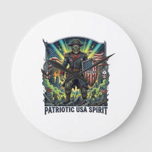 Patriottische Zombie Patriottische Generaal Zombie Grote Klok