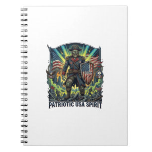 Patriottische Zombie Patriottische Generaal Zombie Notitieboek