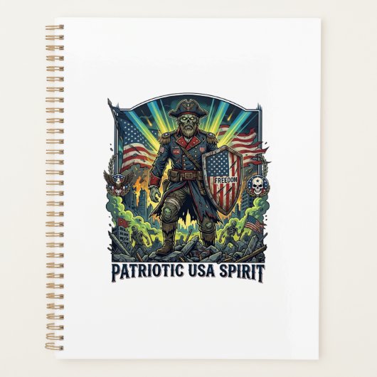 Patriottische Zombie Patriottische Generaal Zombie Planner (Voorkant)