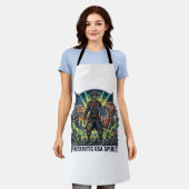 Patriottische Zombie Patriottische Generaal Zombie Schort (Gedragen)