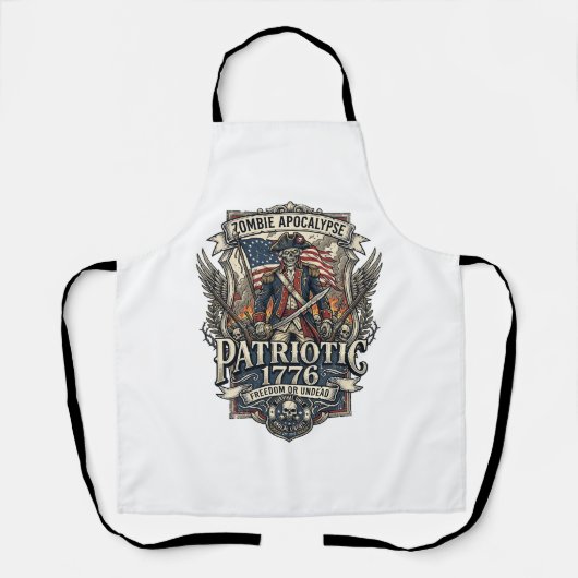 Patriottische Zombie Patriottische Generaal Zombie Schort (Voorkant)