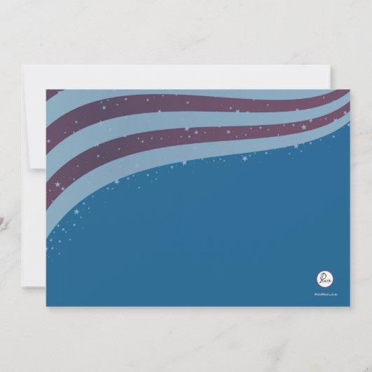 Patriottische Zomer Leuke Uitnodiging (Achterkant)