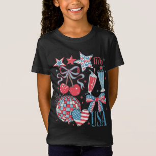 Patriottische zomerse sfeer t-shirt