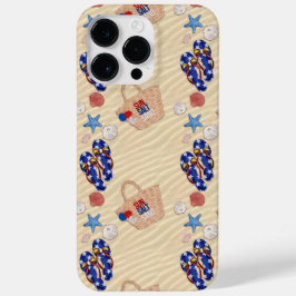 PATRIOTTISCHE ZOMERSE TEENSLIPPERS ZONNEBRIL Case-Mate iPhone 14 PRO MAX HOESJE