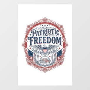 Patriottische zondag brunch vector grafische T-shi Raamsticker