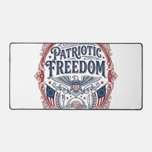 Patriottische zondag brunch vector grafische tee_1 bureaumat (Voorkant)