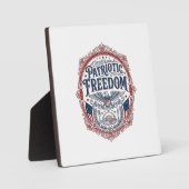 Patriottische zondag brunch vector grafische tee_1 fotoplaat (Voorkant)
