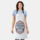 Patriottische zondag brunch vector grafische tee_1 schort (Gedragen)