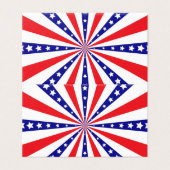 Patriottische Zonne Uitbarsting Kaart (Buitenkant ongevouwen)