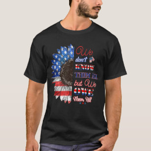 Patriottische zonnebloem kent ze niet allemaal, ma t-shirt