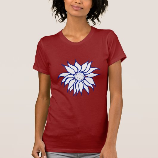 Patriottische zonnebloem T-shirt (Voorkant)