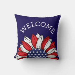 Patriottische Zonnebloem Welkom Kussen
