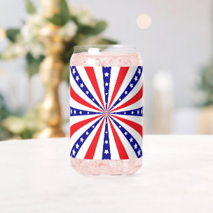 Patriottische Zonneknal Blikvorm Glas