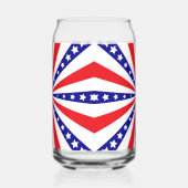 Patriottische Zonneknal Blikvorm Glas (Links)
