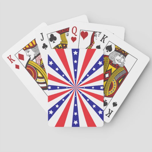 Patriottische Zonneknal Pokerkaarten (Achterkant)