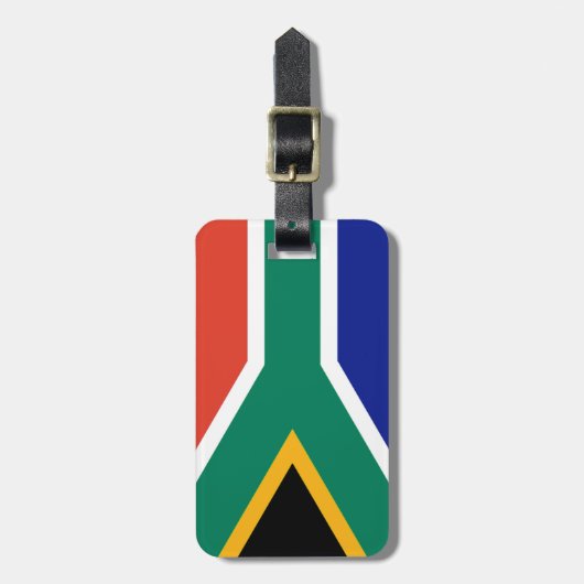 Patriottische Zuid-Afrikaanse vlag Bokke Bagagelabel (Voorkant verticaal)
