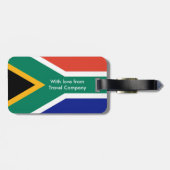 Patriottische Zuid-Afrikaanse vlag Bokke Bagagelabel (Achterkant horizontaal)