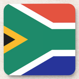 Patriottische Zuid-Afrikaanse vlag Bokke Drankjes Onderzetter