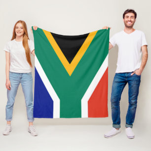 Patriottische Zuid-Afrikaanse vlag Bokke Fleece Deken