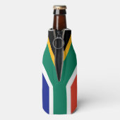 Patriottische Zuid-Afrikaanse vlag Bokke Flesjeskoeler (Fles Achterkant)