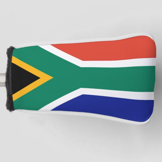Patriottische Zuid-Afrikaanse vlag Bokke Golfheadcover (Voorkant)