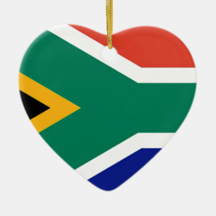 Patriottische Zuid-Afrikaanse vlag Bokke Keramisch Ornament