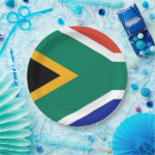 Patriottische Zuid-Afrikaanse vlag Bokke Papieren Bordje (Feest)
