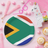 Patriottische Zuid-Afrikaanse vlag Bokke Papieren Bordje (Feest)