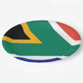 Patriottische Zuid-Afrikaanse vlag Bokke Papieren Bordje (Gekanteld)