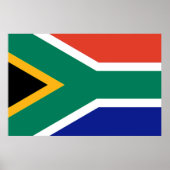 Patriottische Zuid-Afrikaanse vlag Bokke Poster (Voorkant)