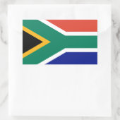 Patriottische Zuid-Afrikaanse vlag Bokke Rechthoekige Sticker (Tas)