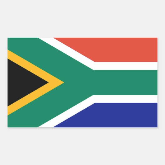 Patriottische Zuid-Afrikaanse vlag Bokke Rechthoekige Sticker (Voorkant)