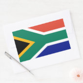 Patriottische Zuid-Afrikaanse vlag Bokke Rechthoekige Sticker (Envelop)