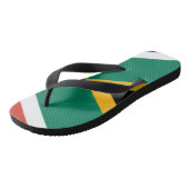 Patriottische Zuid-Afrikaanse vlag Bokke Teenslippers (Schuin)