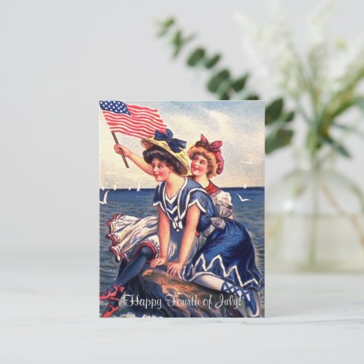  Patriottische Zwemmers Briefkaart (Staand voorkant)