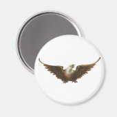 patriottisme American Bald Eagle Bird Flying Magneet (Voorkant / Achterkant)