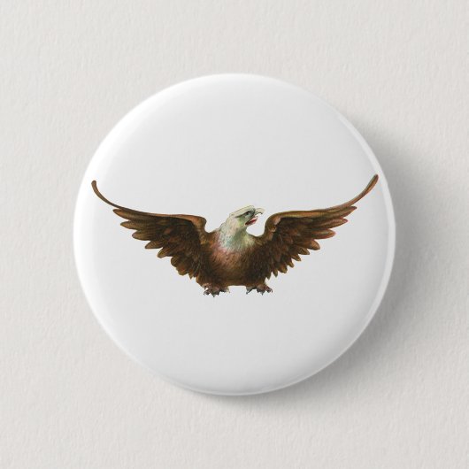 patriottisme American Bald Eagle Bird Flying Ronde Button 5,7 Cm (Voorkant)