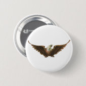 patriottisme American Bald Eagle Bird Flying Ronde Button 5,7 Cm (Voorkant /achterkant)