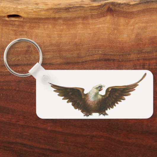  patriottisme American Bald Eagle Bird Flying Sleutelhanger (Achterkant)