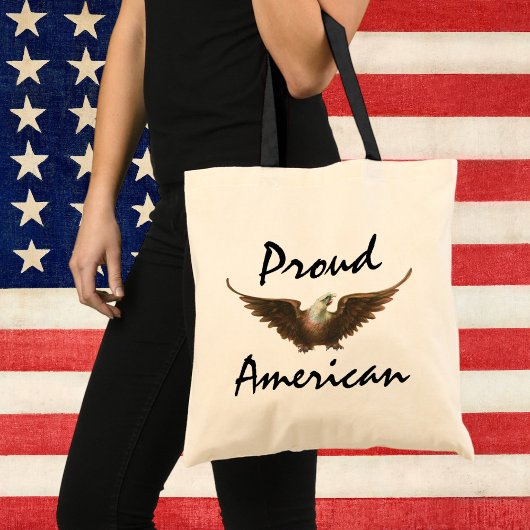  patriottisme American Bald Eagle Bird Flying Tote Bag