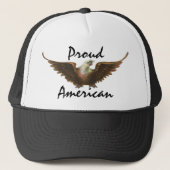  patriottisme American Bald Eagle Bird Flying Trucker Pet (Voorkant)