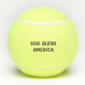 Patriottisme Amerikaanse vlag God zegene Amerika g Tennisballen (Achterkant)