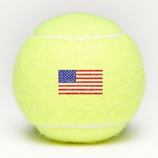 Patriottisme Amerikaanse vlag God zegene Amerika g Tennisballen (Voorkant)