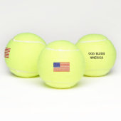 Patriottisme Amerikaanse vlag God zegene Amerika g Tennisballen (Multi)