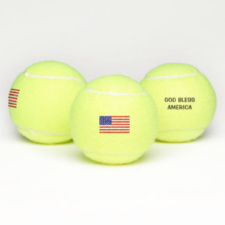 Patriottisme Amerikaanse vlag God zegene Amerika g Tennisballen