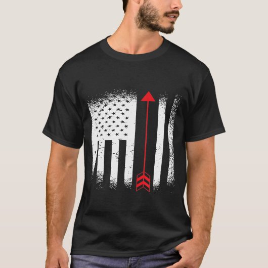 Patriottisme Archery Fourth of Juli Archer T-shirt (Voorkant)